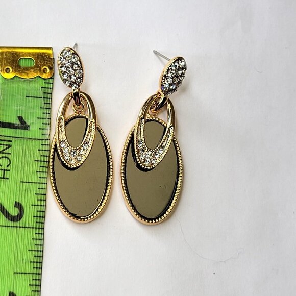 Black and Gold Earrings - Picture 6 of 16